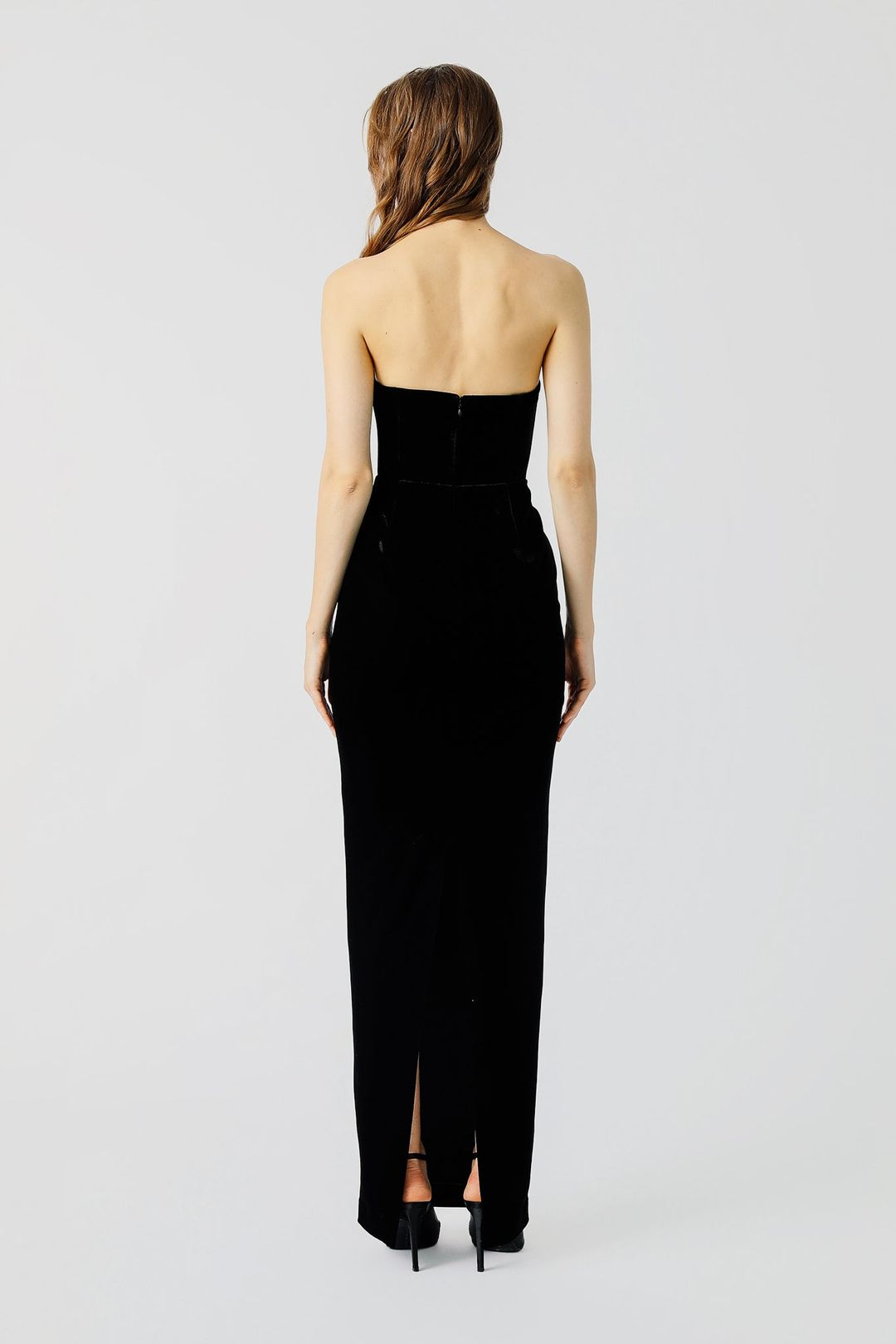 Amora Strapless Velvet Dress #3