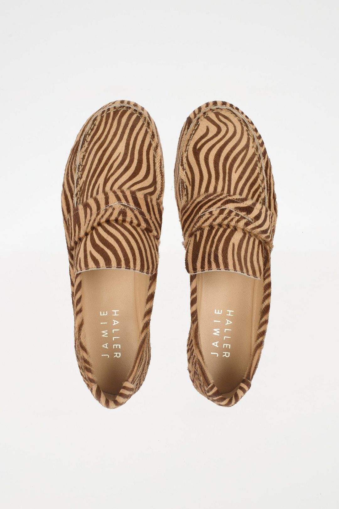 The Penny Loafer in Tan Zebra #3