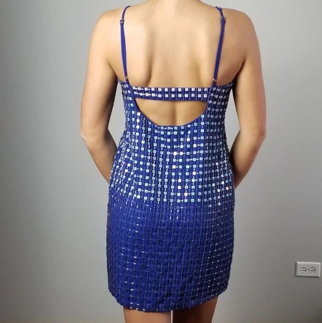 Blue Sequin Dress #5