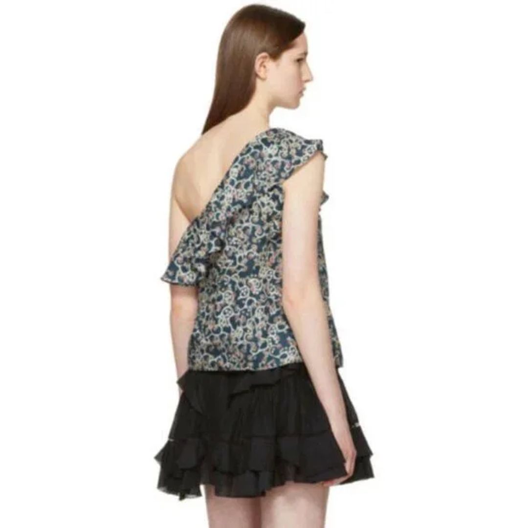 Thomy One-Shoulder Printed Blouse #2