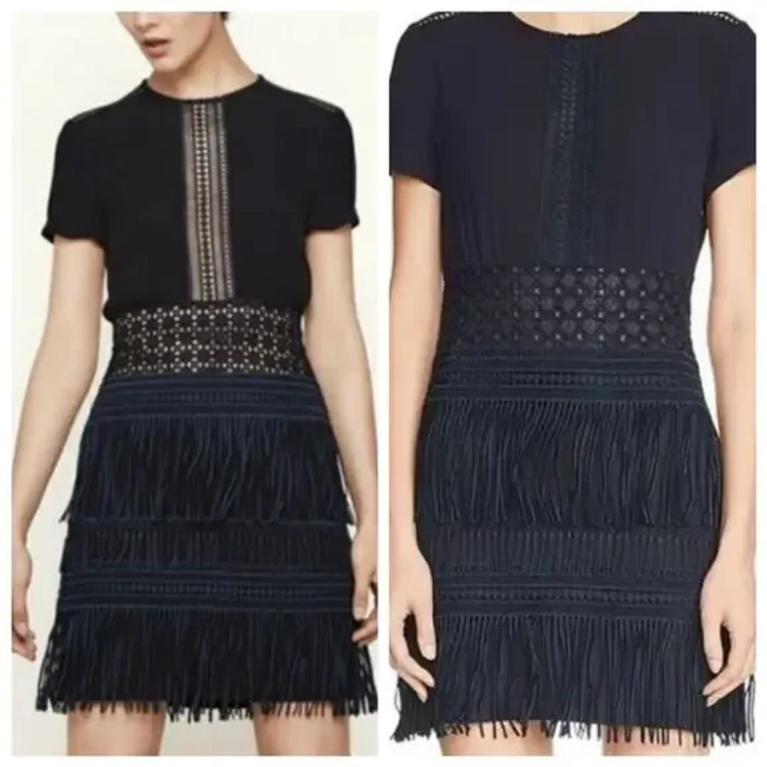 Maje Paris Fringe Mini Dress
