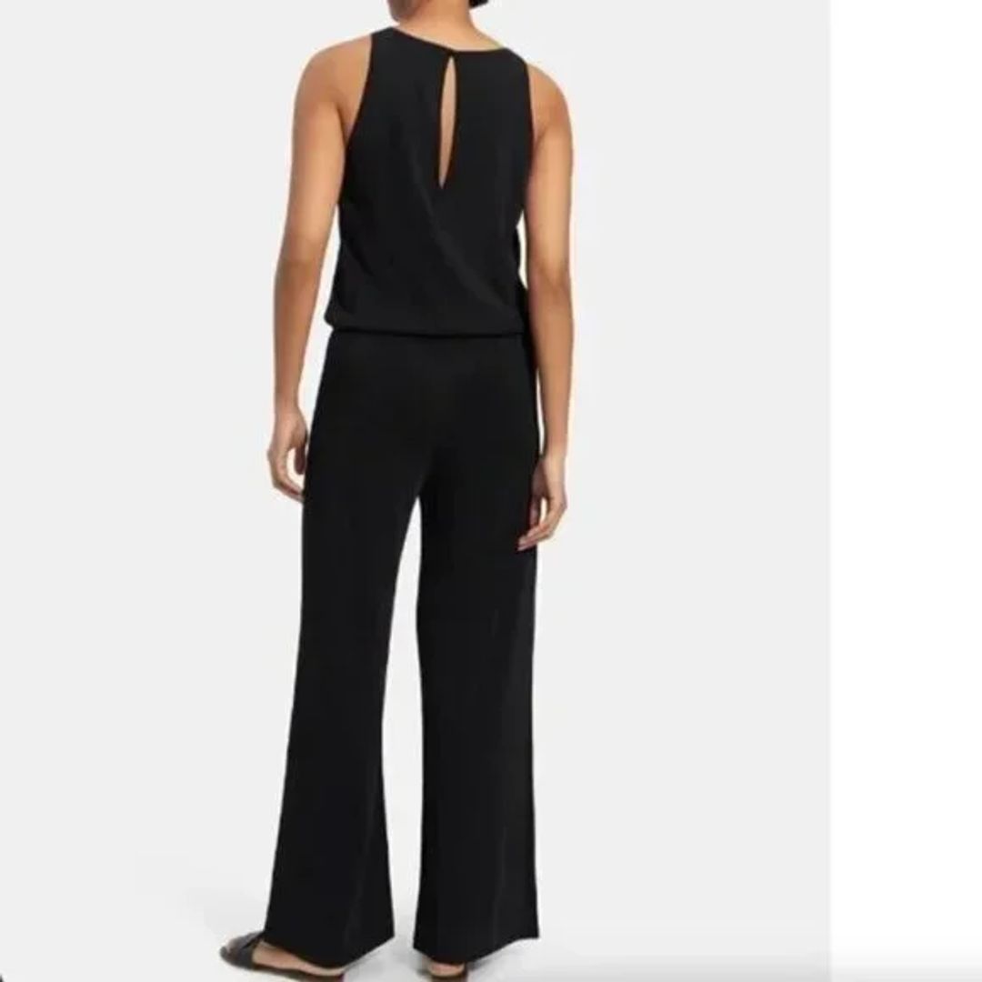 Yahney Wide Leg Black Cinched Jumpsuit in Black #2