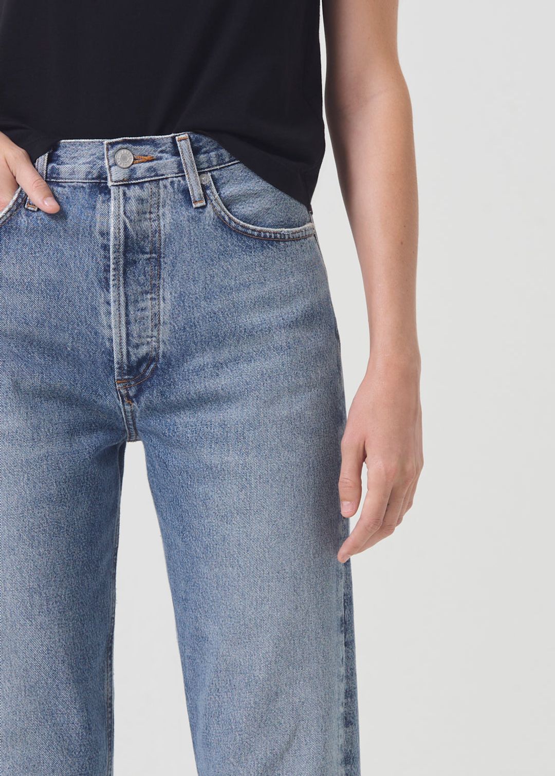 90's Pinch Waist High Rise Straight in Navigate #5