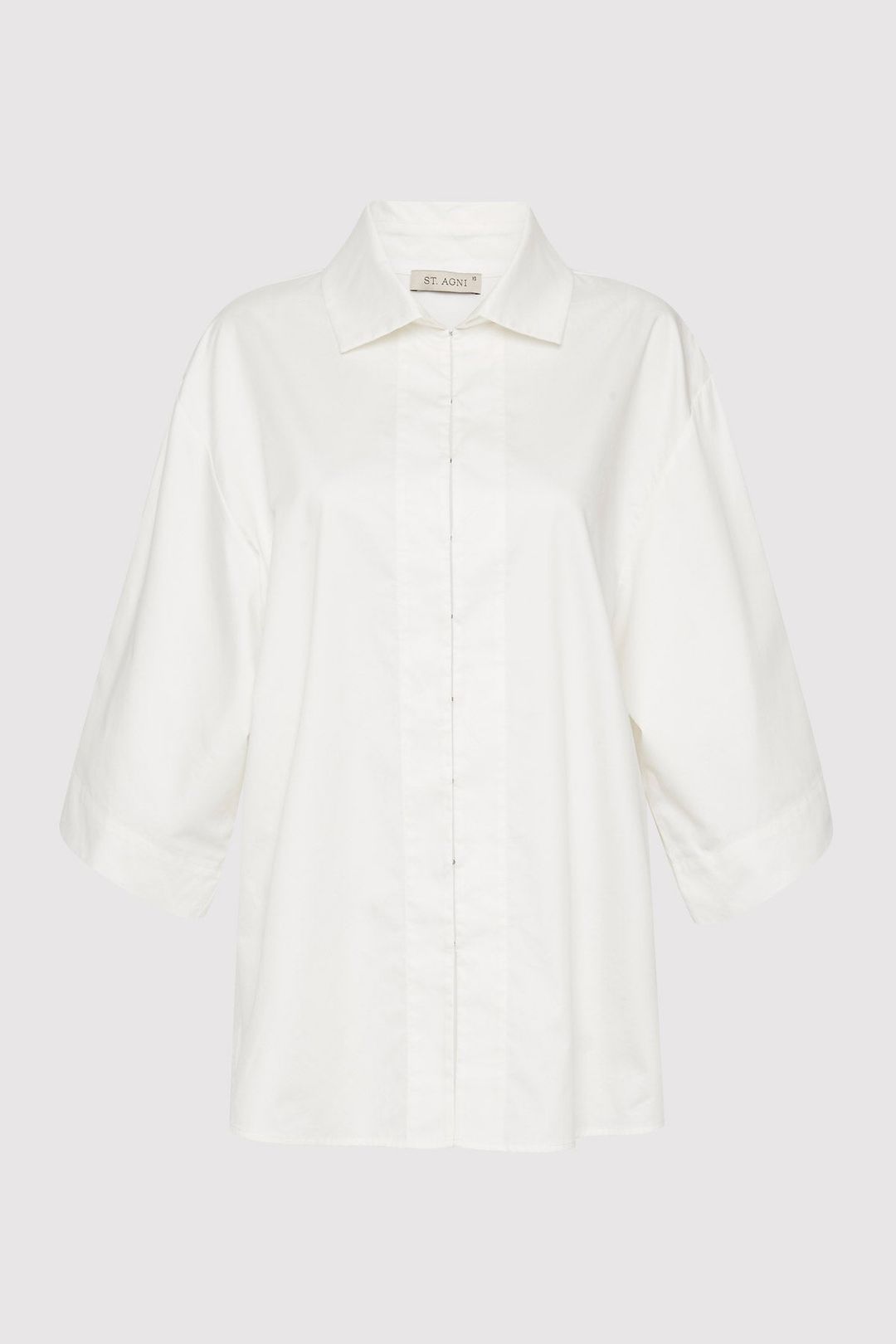 Short Sleeve Cotton Shirt - White