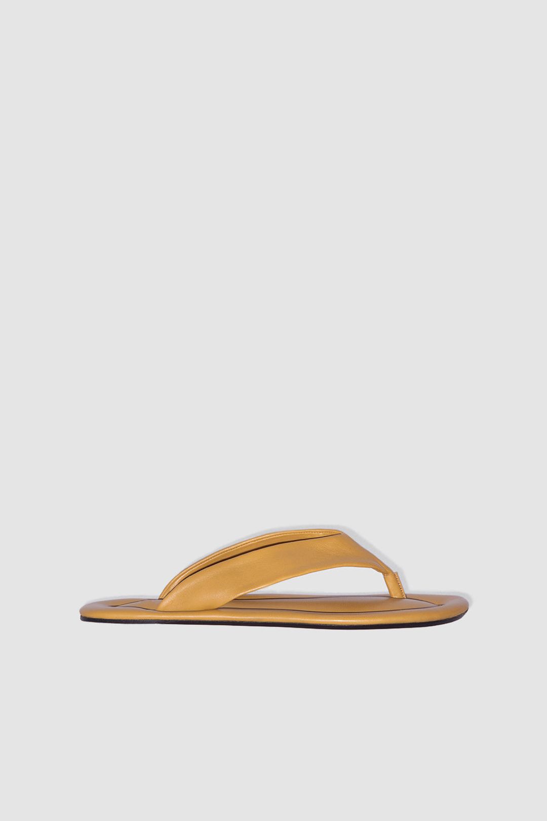 Dasha Cumin Lamb Nappa Leather Flip-Flop Sandal