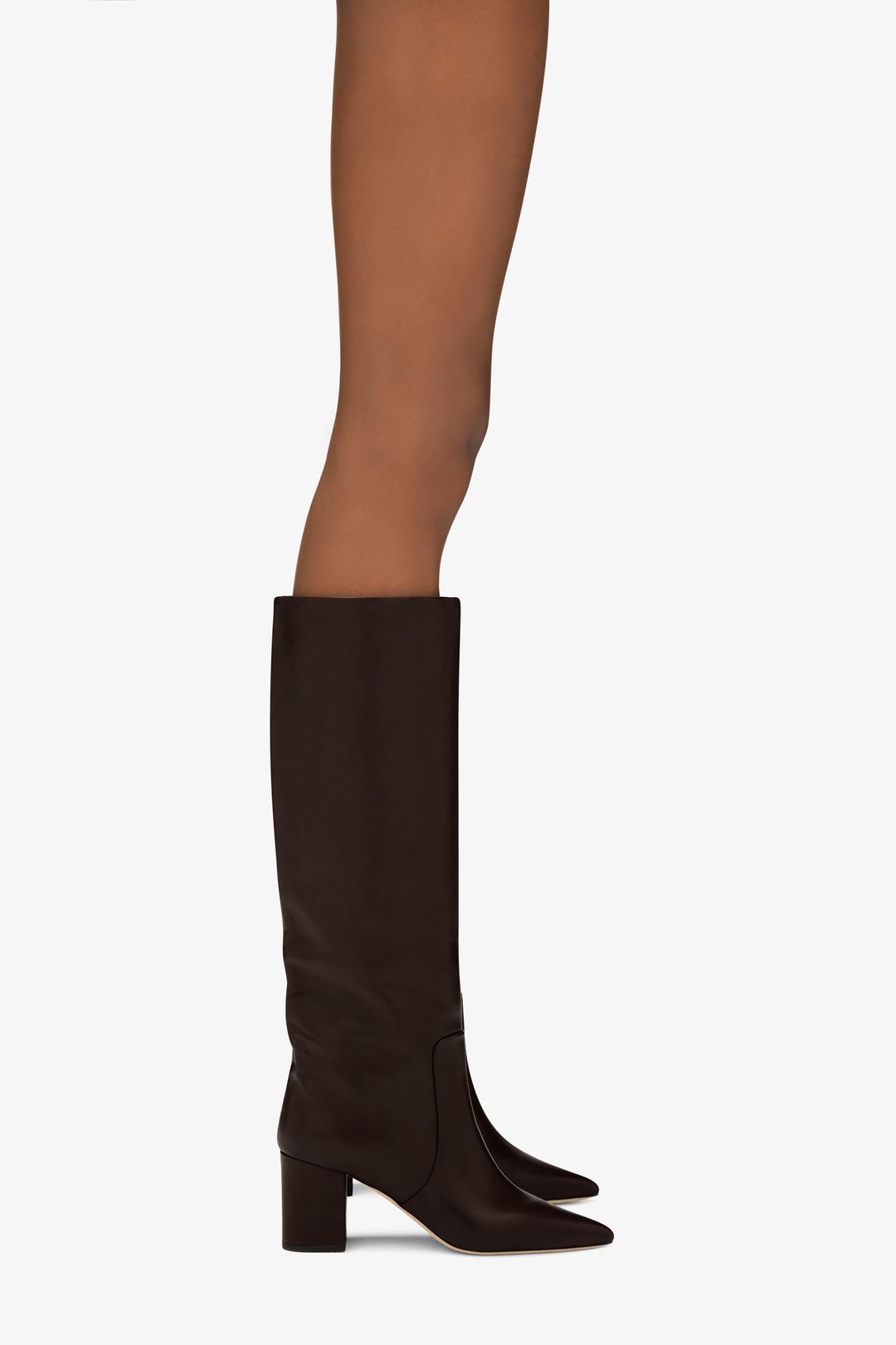 Brown nappa leather heel 70 boots #6