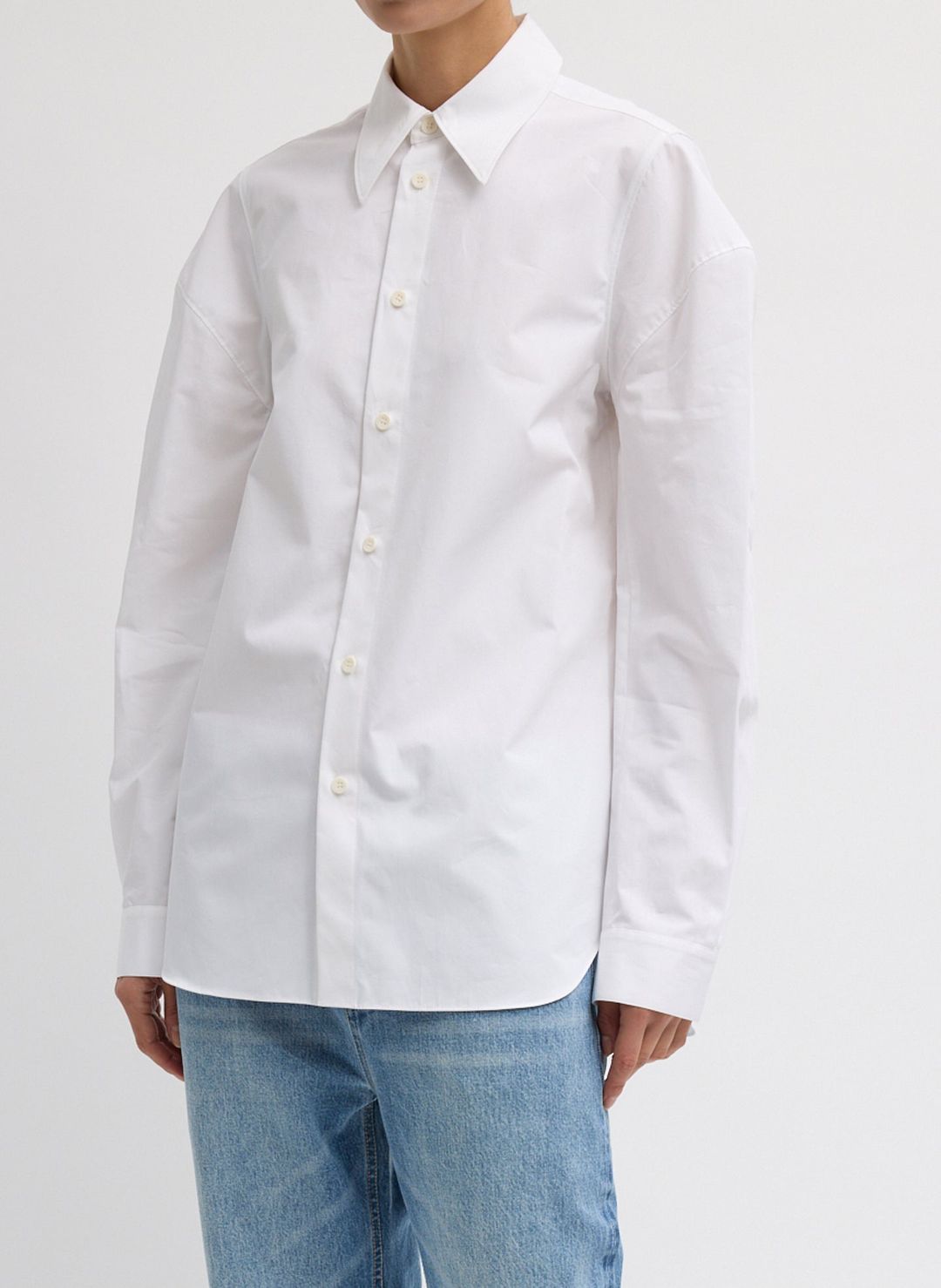 Compact Eco Poplin Hinged Shirt