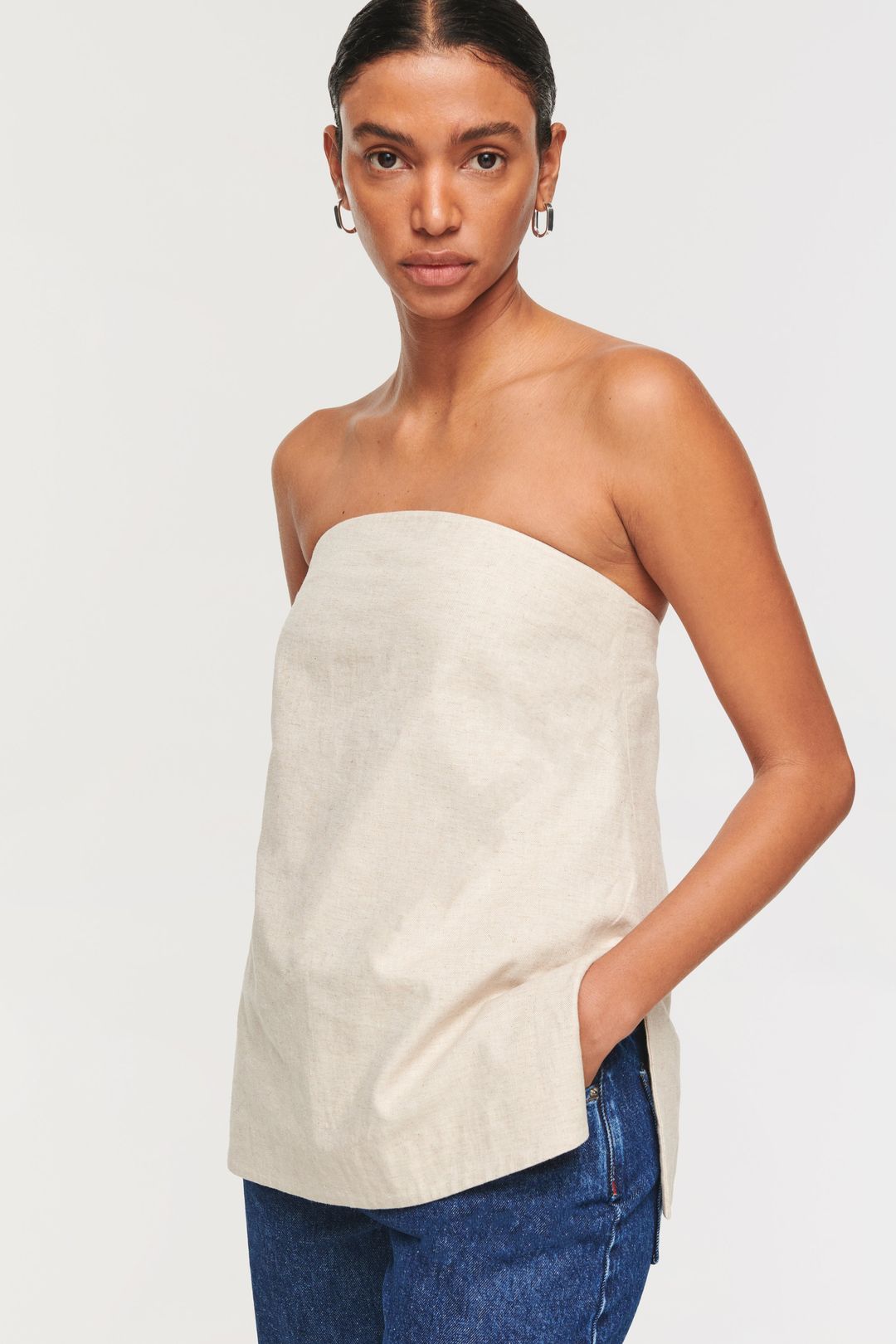 GALLY LINEN TOP