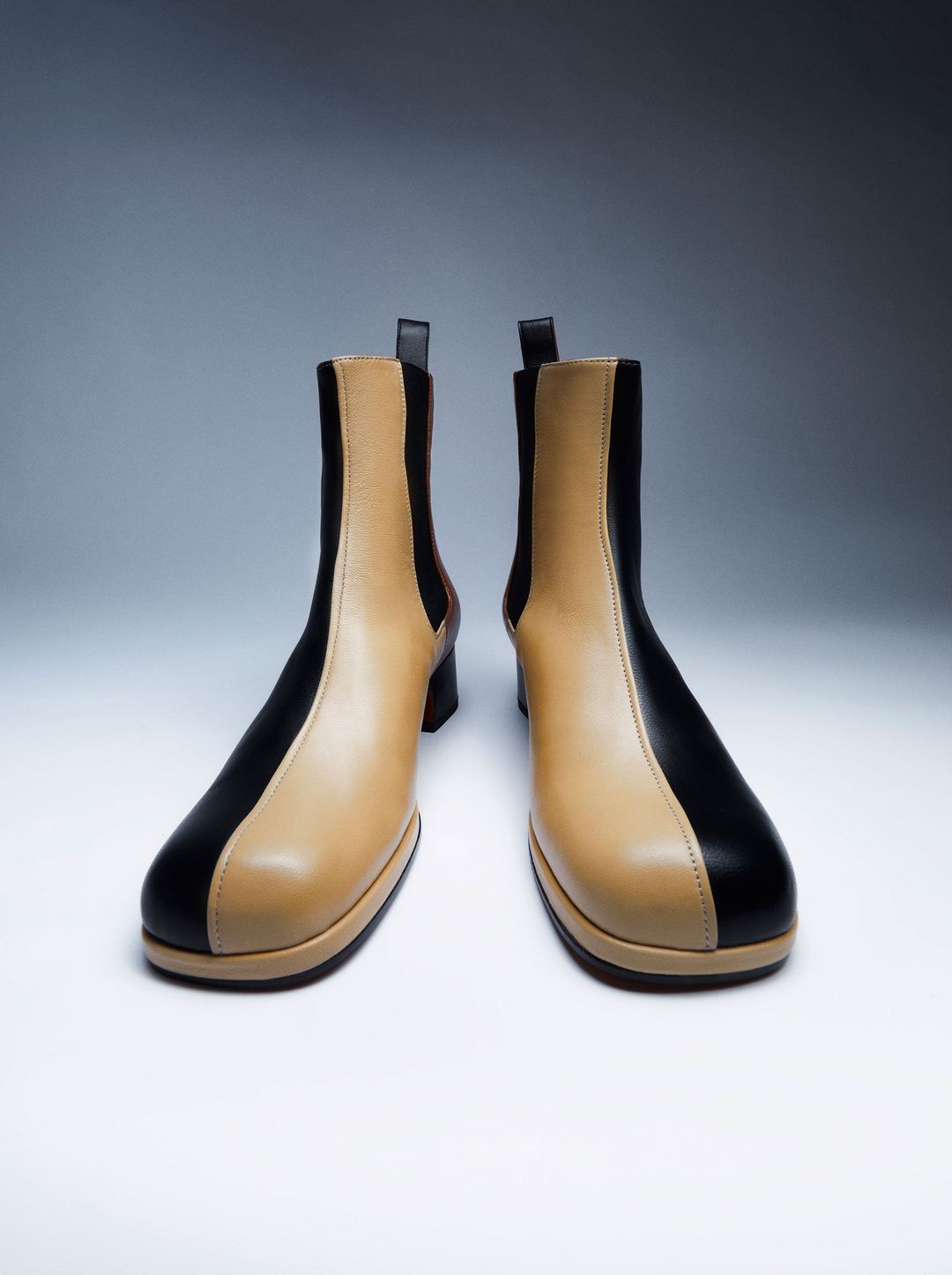 Chelsea Boots Black & Cream & Cognac Soft #4