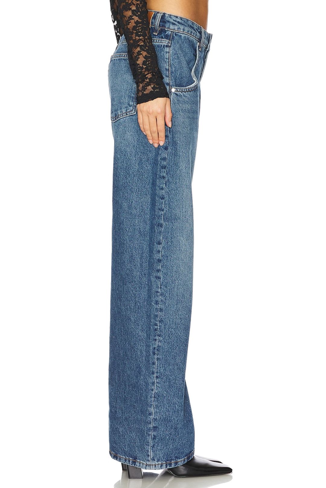 Enzo Mid Rise Barrel Jeans #3