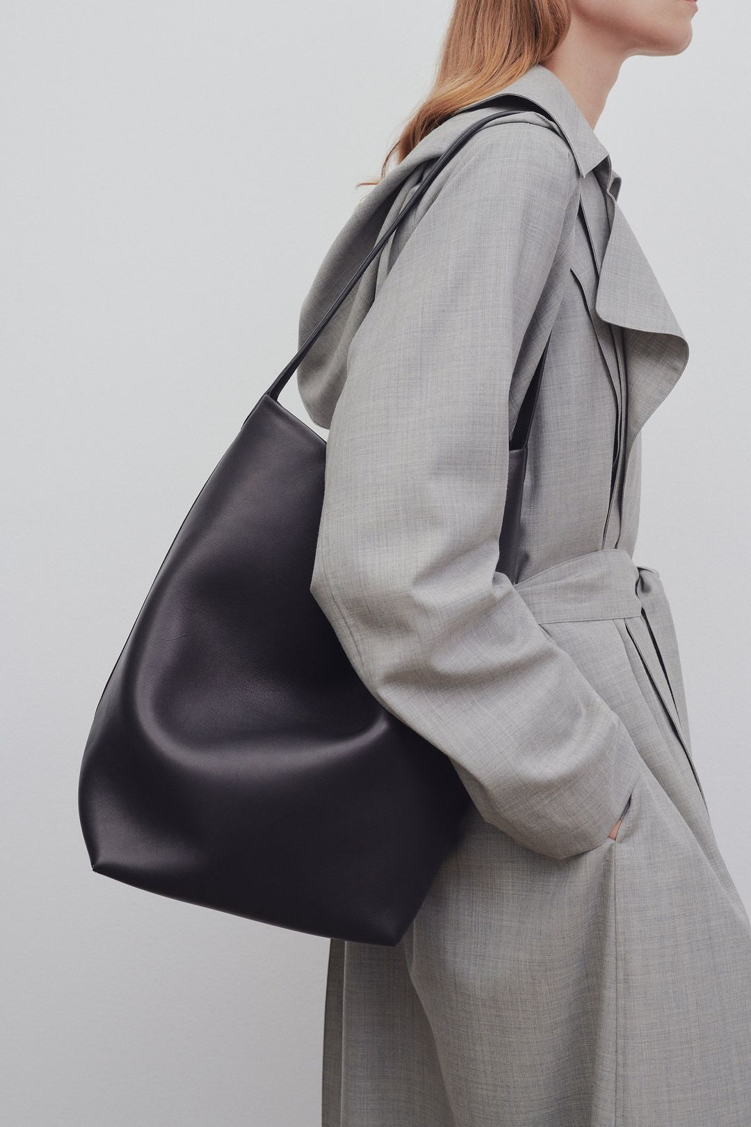 Large N/S Park Tote Bag in Leather #4