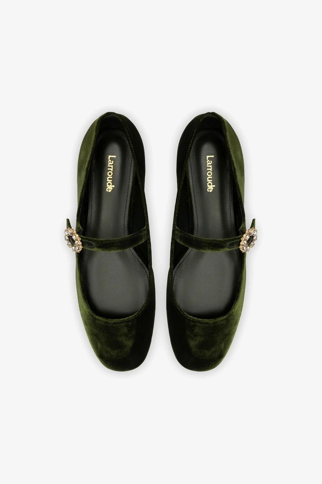 Blair Ballet Flat In Bosco Velvet #7