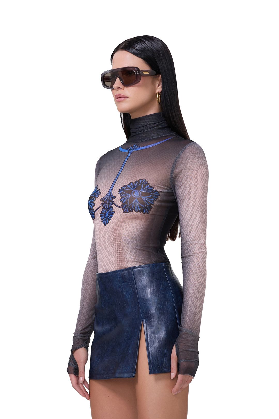 Zadie Top - Ornate Navy #3