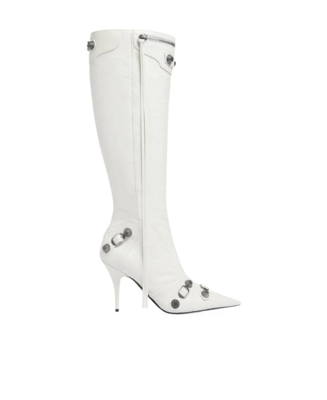 Balenciaga Women's Cagole Knee High Heel Boots #12
