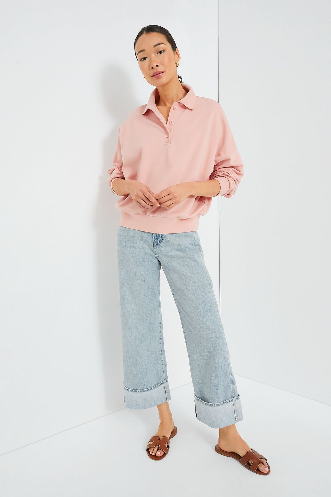 Mauve Bode Polo Sweatshirt #6