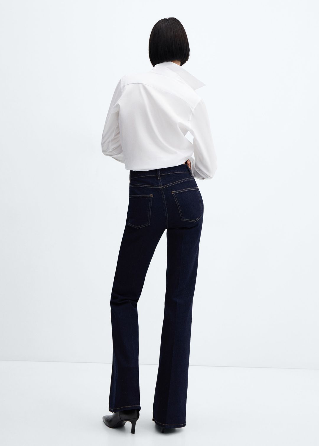 Medium-rise flared jeans #3