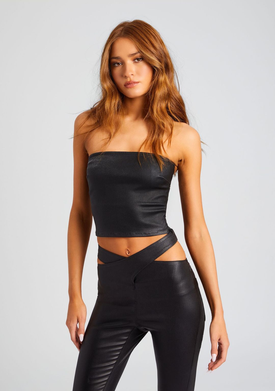 Hillary Coated Denim Top