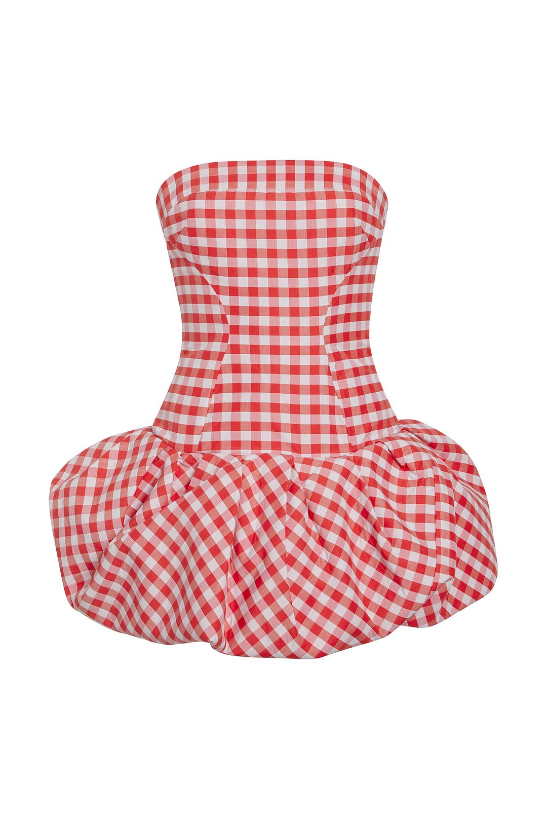 The Daffodil Top - Red Gingham