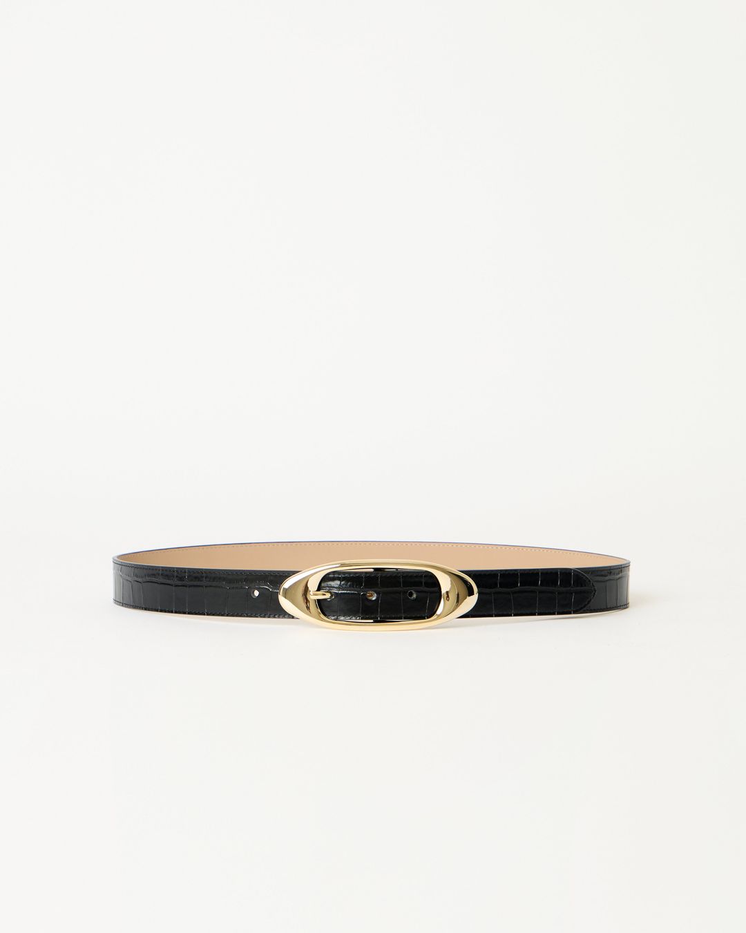 CANDICE CROCO LEATHER BELT #7