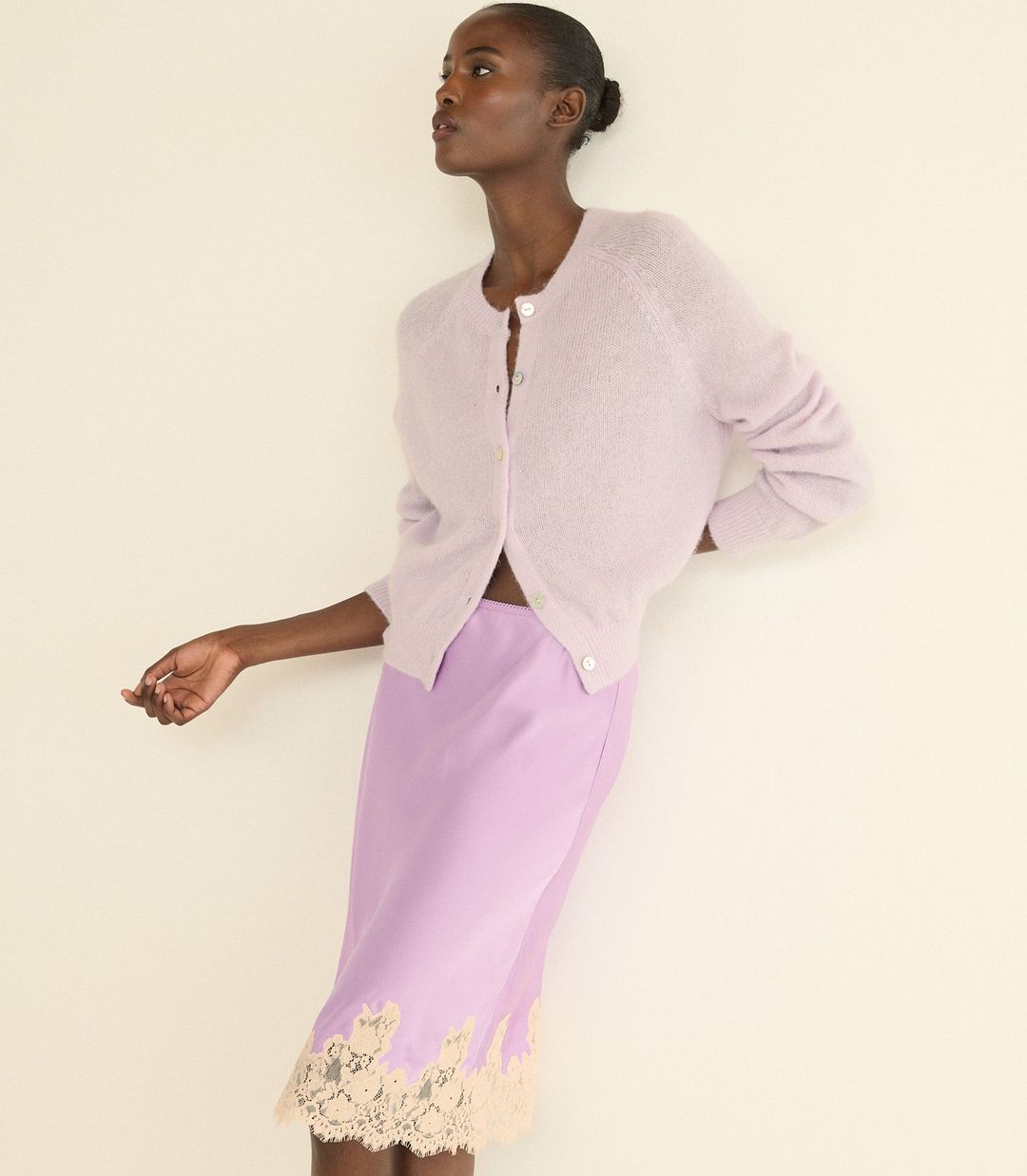 PETRA CARDIGAN -- VIOLET THISTLE #18