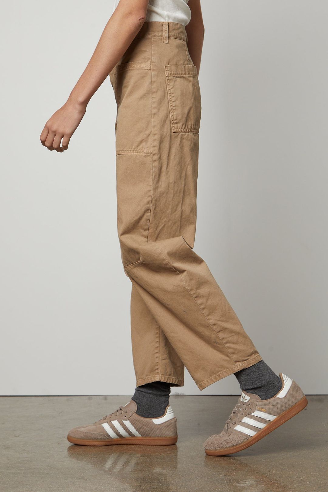 BRYLIE SANDED TWILL UTILITY PANT #3