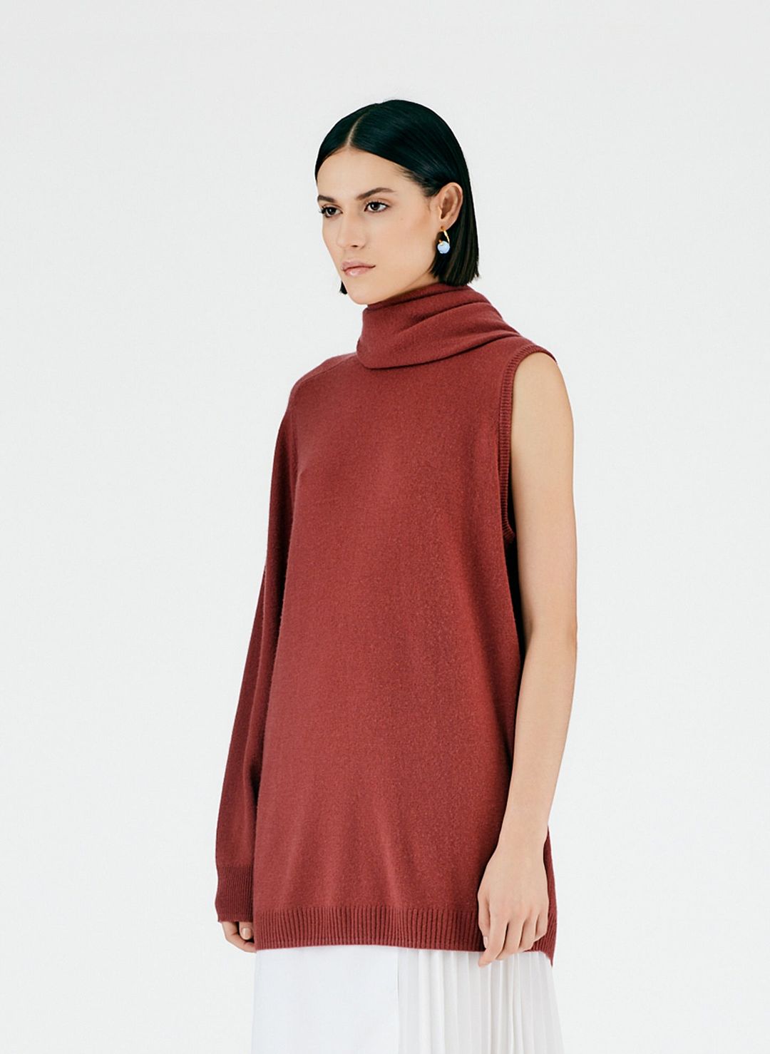 Feather Weight Cashmere Cutout Sleeve Pullover #3
