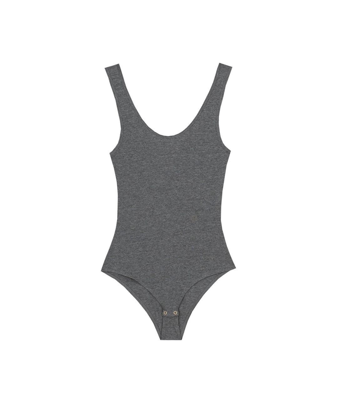 Kenli - Sale Ribbed Cotton-Jersey Bodysuit - Grey