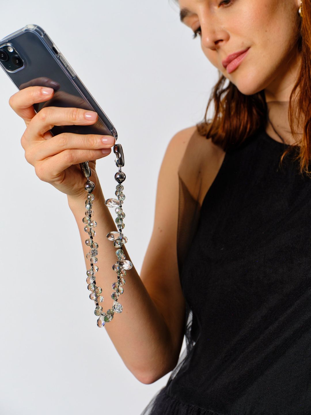 Faceted Crystal Wristlet