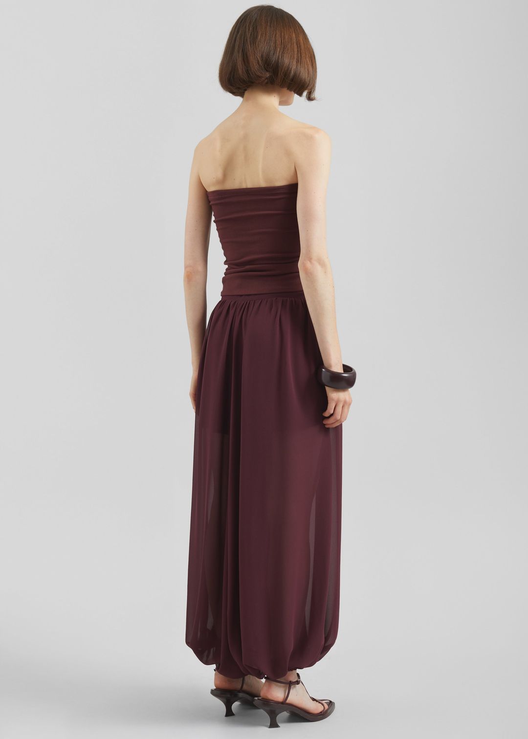 Solrae Tube Top - Burgundy #10