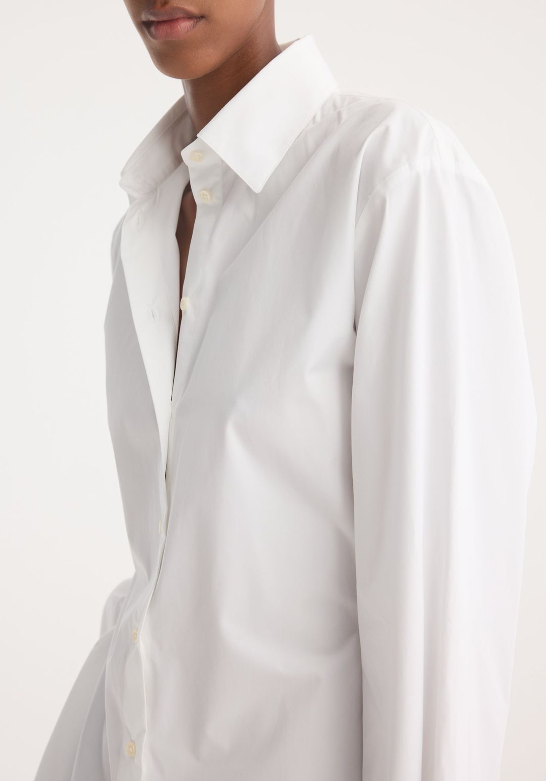 Poplin shaped shirt | optic white #3