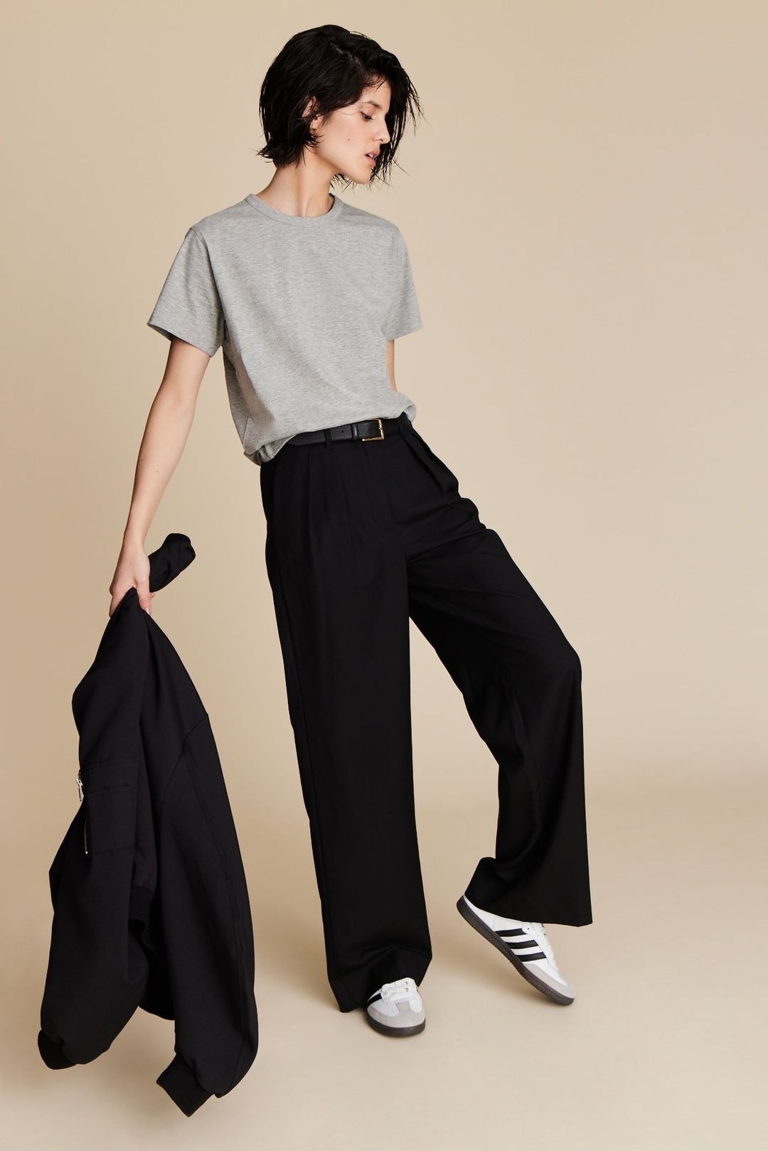 The Iconically Soft Perfect Tee in Heather Grey #3