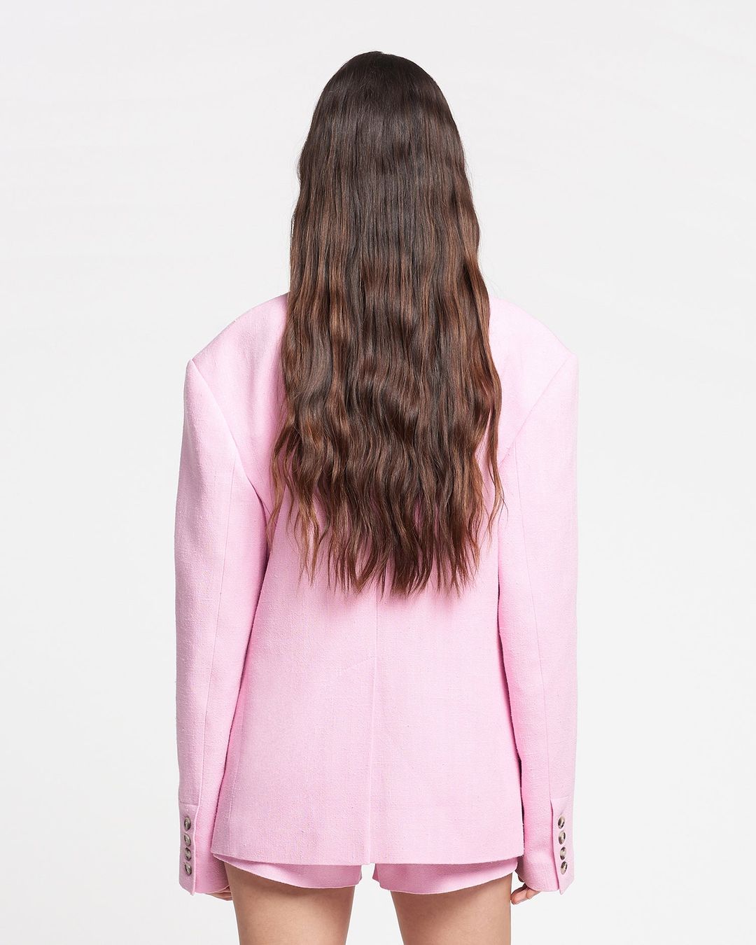 Luxton - Silk Viscose Tweed Blazer - Orchid #3