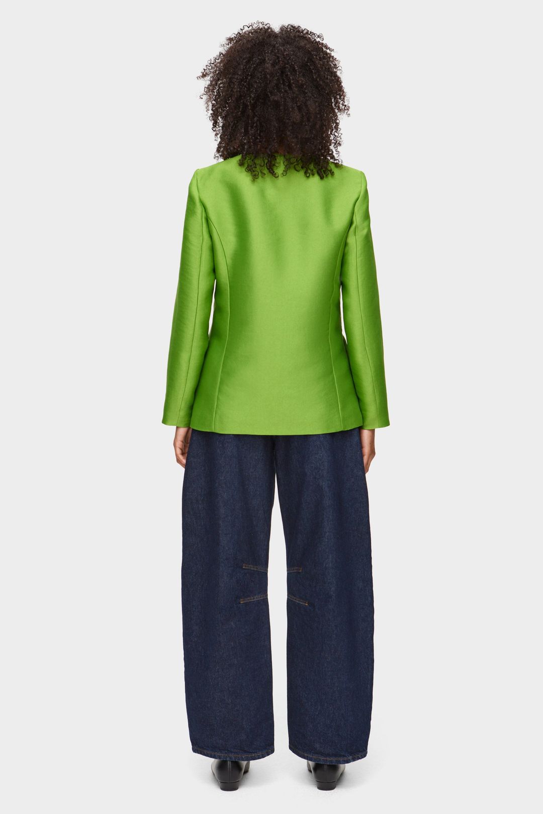 Beau Bow Satin Blazer #4