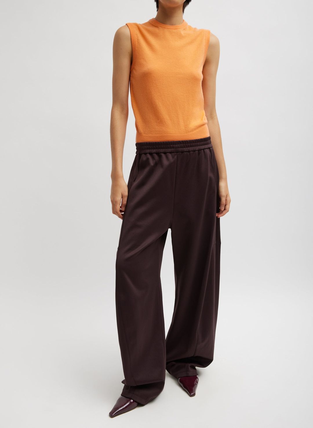 Skinlike Mercerized Wool Sleeveless Sweater #5