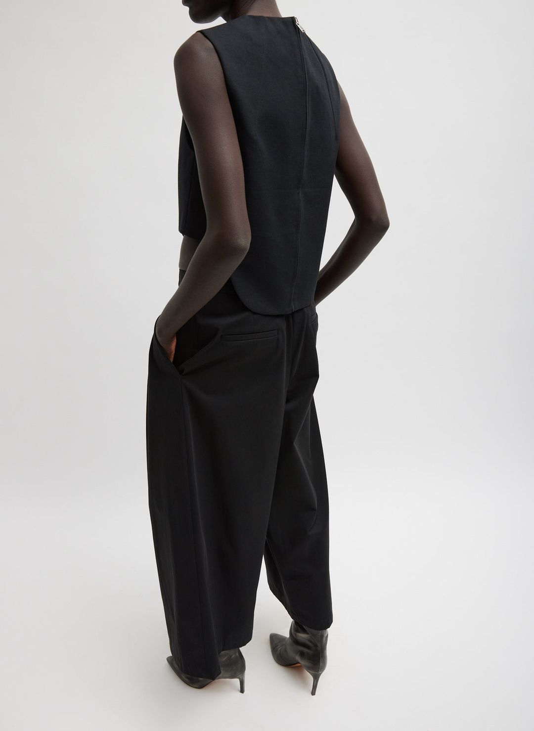 Bio Twill Triple Pleat Cropped Pant #5