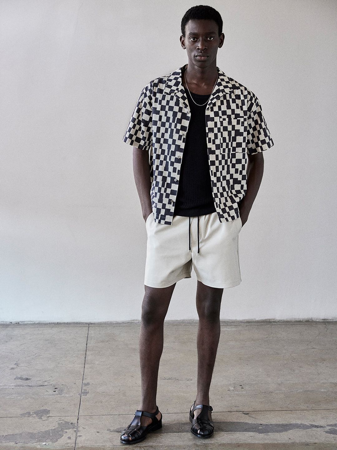 Vintage Print Shirt -- Dark Navy #4