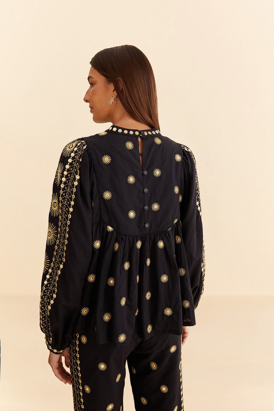 Sun Embroidered Blouse #4