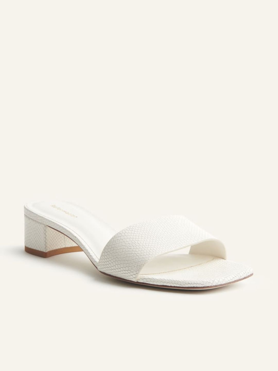 Mandy Minimal Block Heel Mule