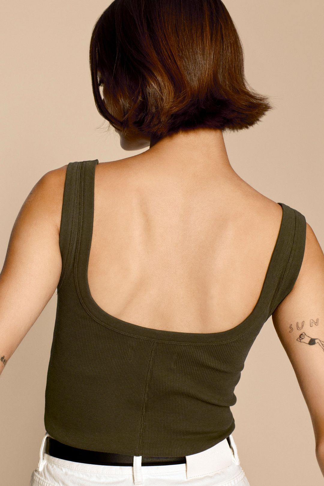 The Scoop It Up Tank in Olive #4