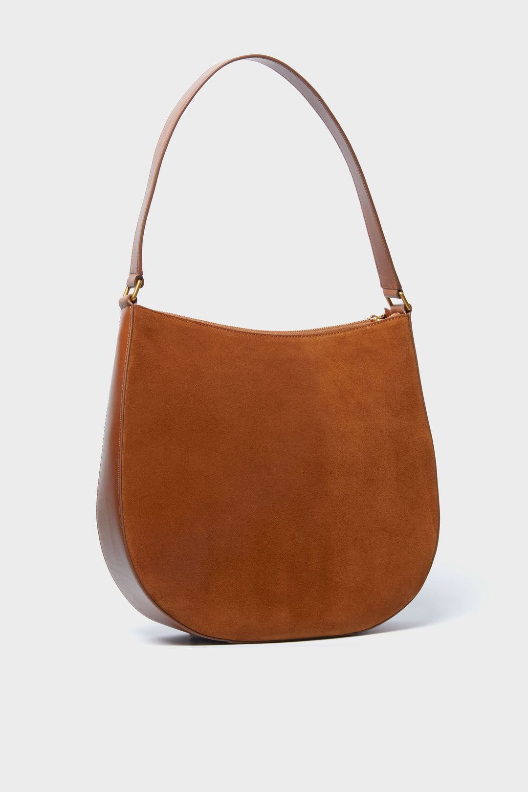 Cacao Split Suede Bowen Hobo Bag #6