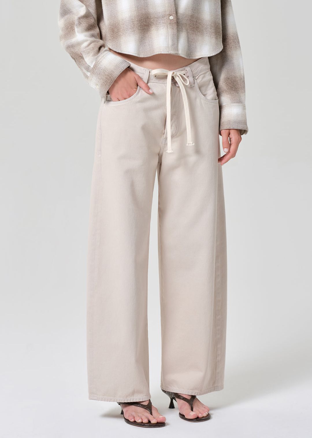 Brynn Drawstring Trouser in Peyote #4