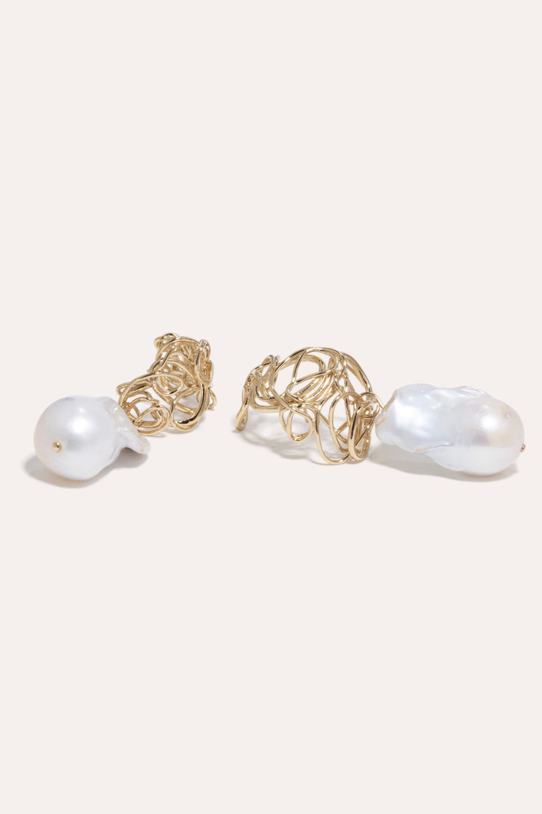 The Myth Maker's Myth - Baroque Pearl and Gold Vermeil Earrings #4