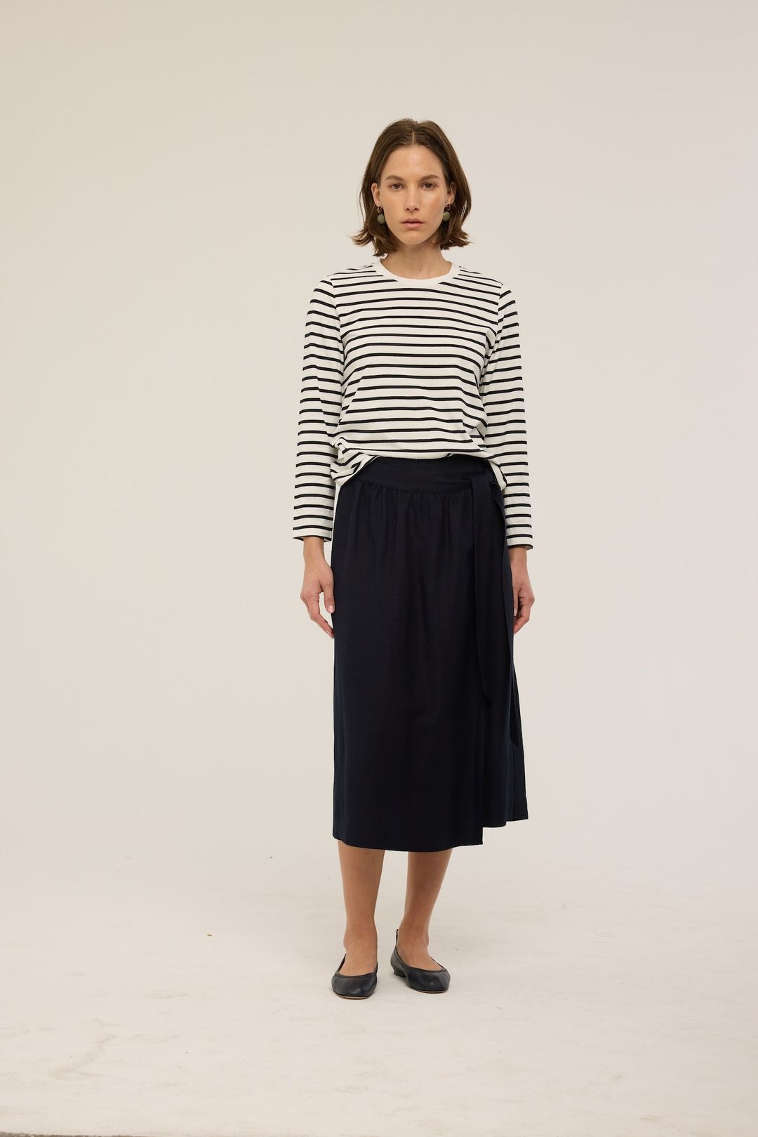 The Apron Skirt in Navy