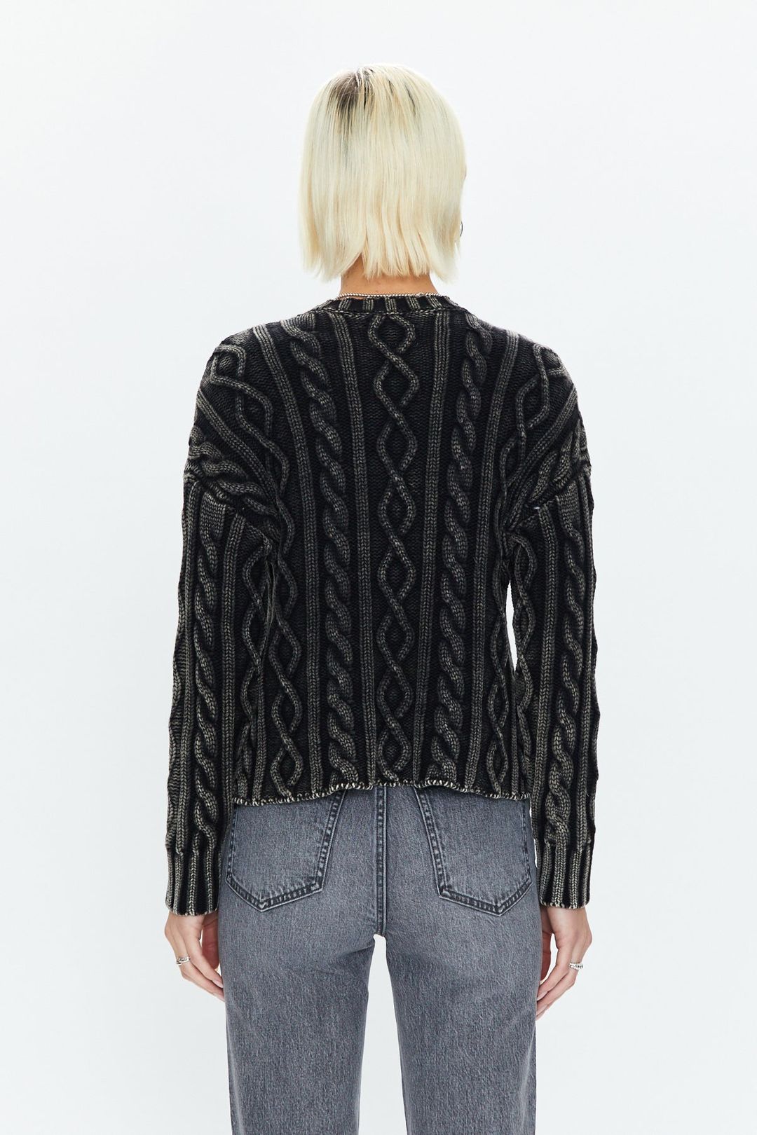 Eva Pullover Sweater - Sandwashed Black #3