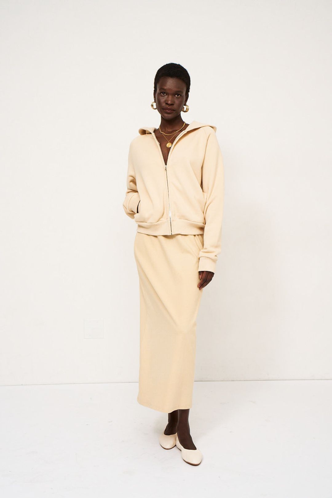 The Column Skirt in Butter #6