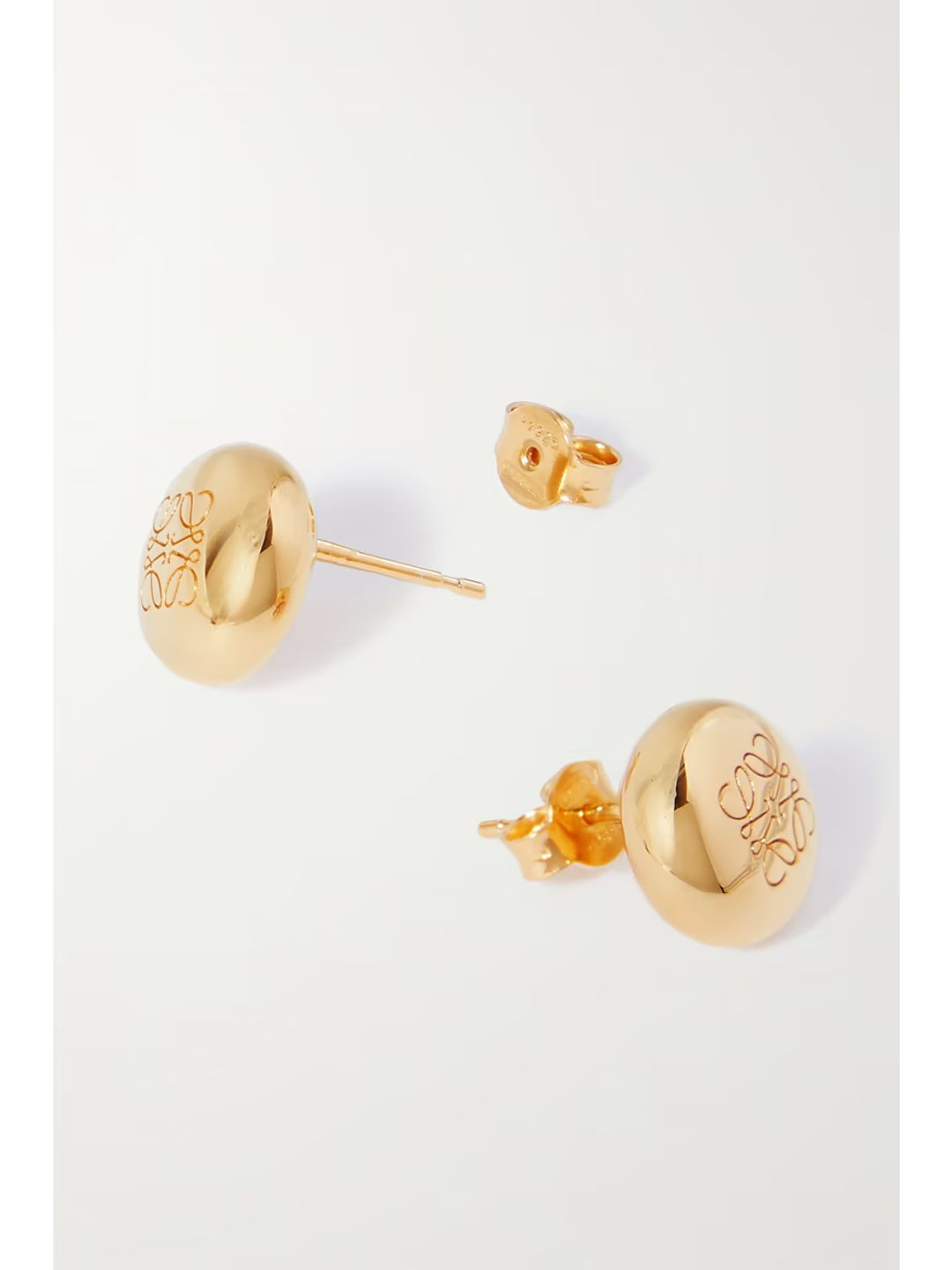 Anagram Pebble gold-plated earrings #3
