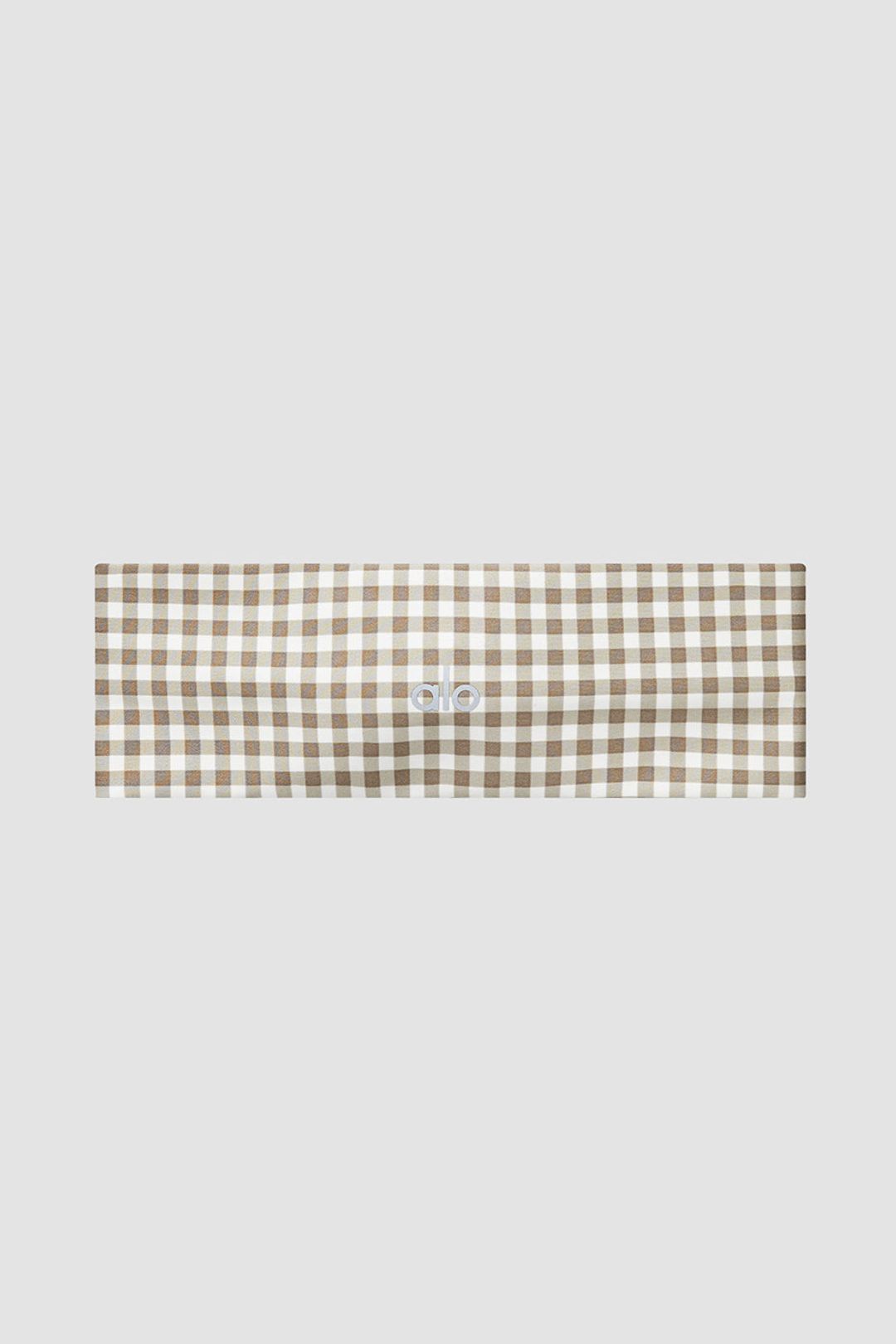 Airlift Gingham Headband - Macadamia