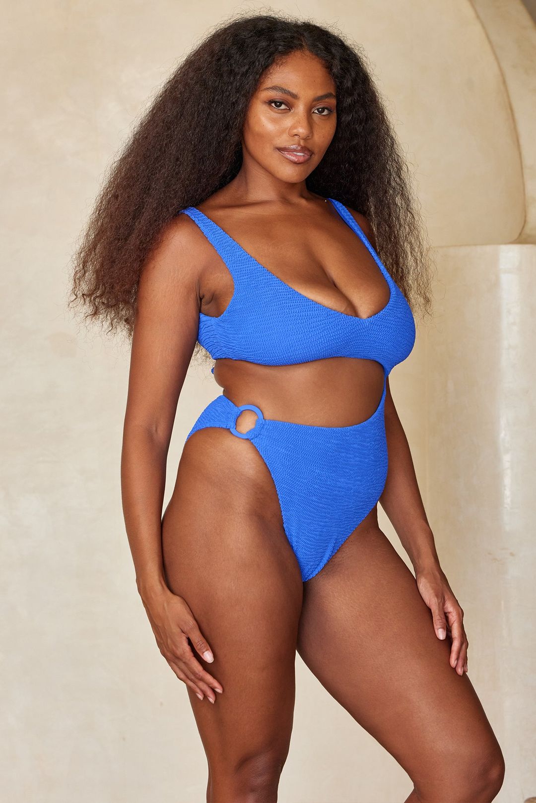 St. Barth's One Piece - Cobalt Crinkle #8