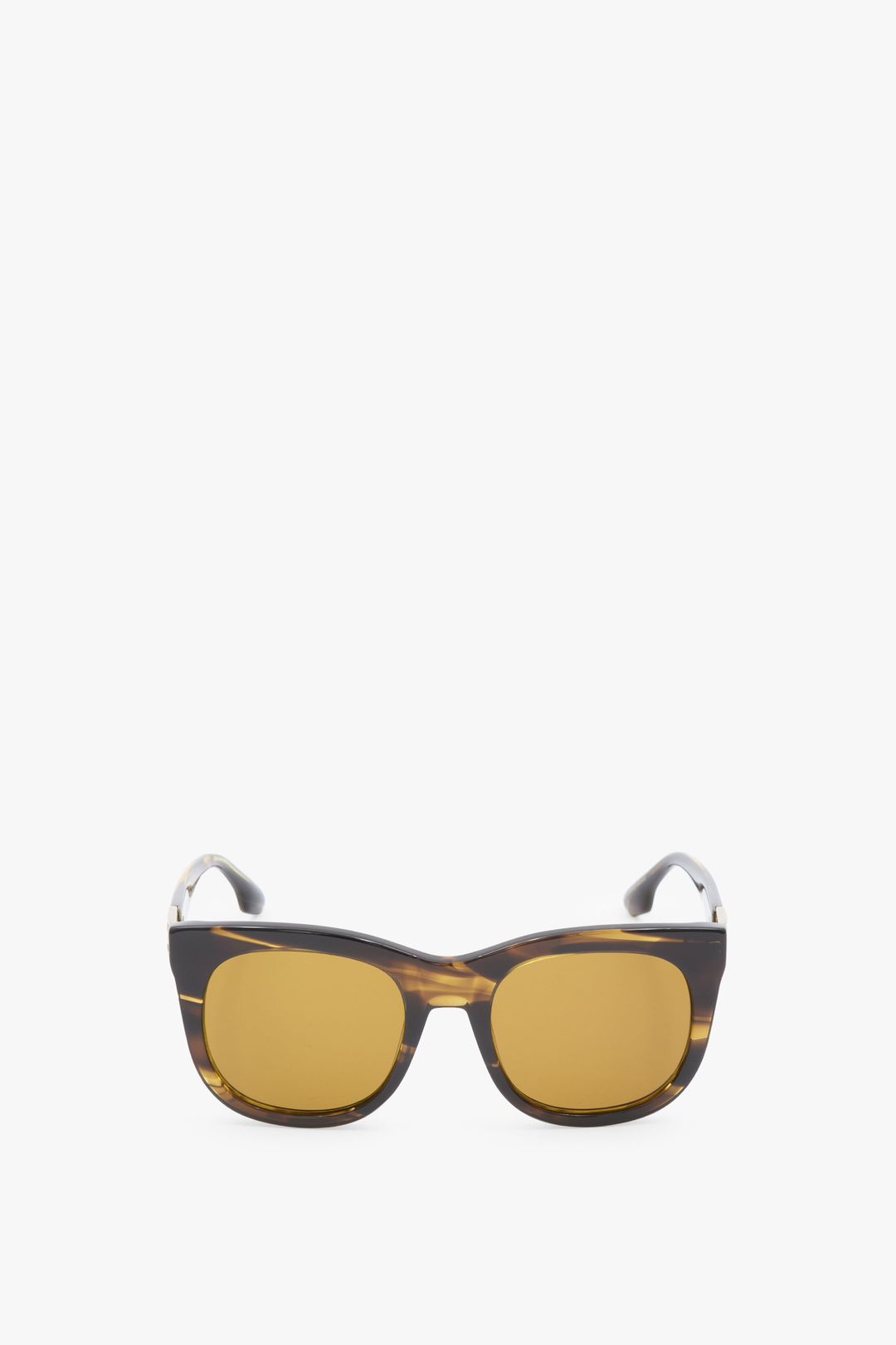 Acetate Dorian Sunglasses In Striped Khaki Horn