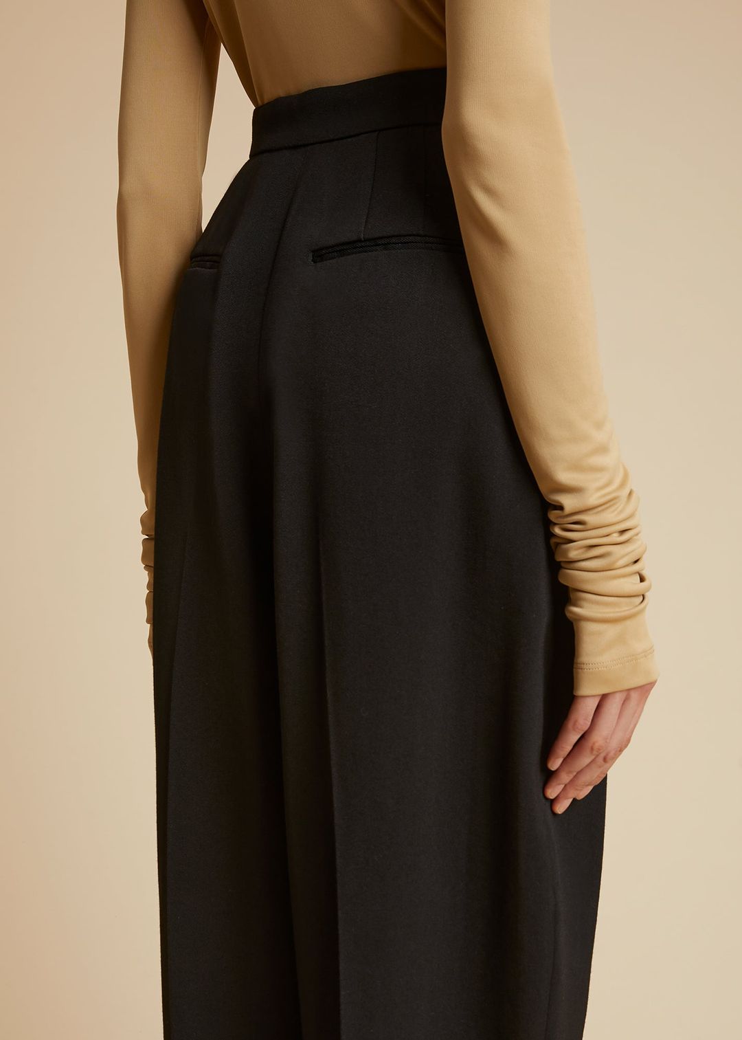 The Ashford Pant in Black Wool #5